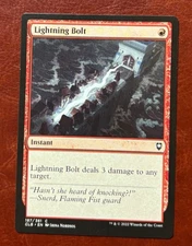 1x NM Lightning Bolt - 187/361 C CLB - MTG Magic Never Played x1