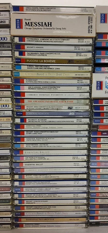 108 x DECCA CD Joblot - Tchaikovsky Handel Grieg Puccini Beethoven Bach  46 - Image 3 of 4