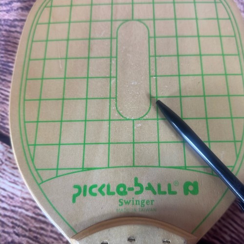 Vintage Wooden, Set Of 2 PickleBall Swinger Paddles W/ Lanyards. - Picture 7 of 17