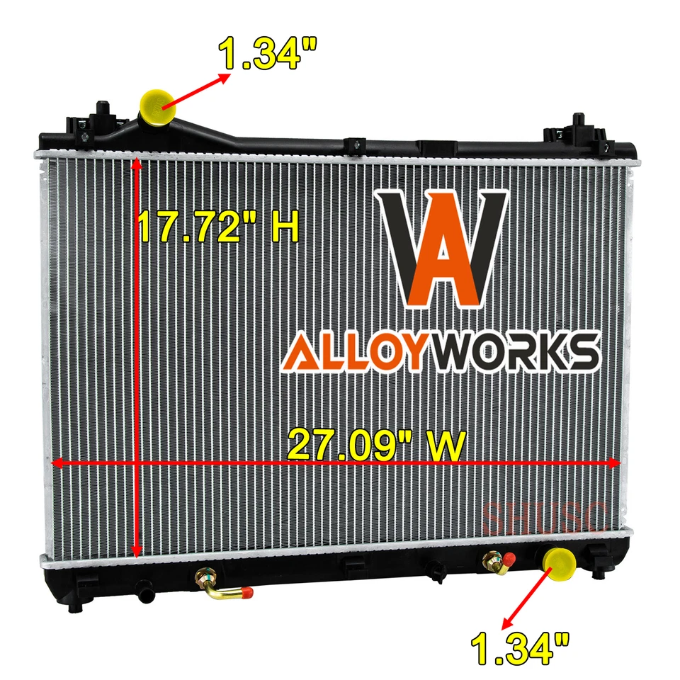 DPI2920 Aluminum Core Radiator For 2006-2013 Suzuki Grand Vitara 2.4L 2.7L 3.2L - Image 2 of 4