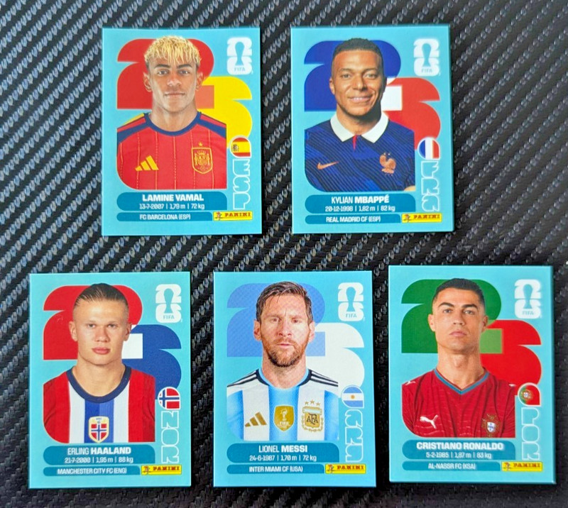 2026 Panini FIFA World Cup Int Edition Bundle Messi Yamal Ronaldo Mbappe Haaland