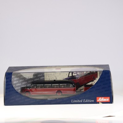 Schuco 3224 Mercedes-Benz O 6600 Classic Overland Rouge Schwarz Mit Box