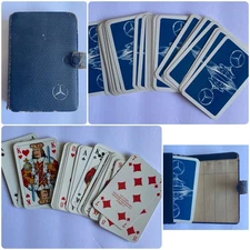 Rare Mid Century 1950s Mercedes-Benz "32 Playing Card Deck"  With Case Germany
