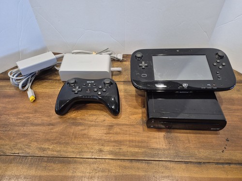 Nintendo Wii U 32GB Console Deluxe Set - Black - *No Motion Sensor