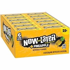 Now and Later Pineapple Flavored Candy, 24 6-piece Bars-2 BOX