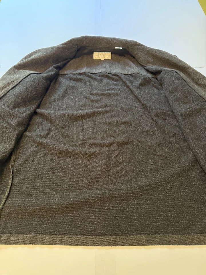 Michael Brandon mens shacket,shirt jacket, large, black - Image 4 of 4