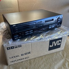 JVC XU-301 BK MiniDisc MD 3 CD Changer Player/Recorder In Box - AS IS - READ