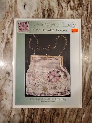 Needle & Frame Pulled Thread Embroidery Chart - Georgian Lady