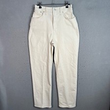 Madewell Womens Size 29 The Perfect Vintage Straight Jeans Natural Cotton Denim