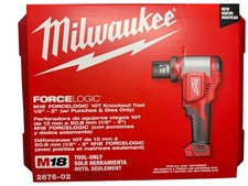 Milwaukee 2676-02 M18 FORCE LOGIC 10 Ton Knockout Tool 1/2" to 2"