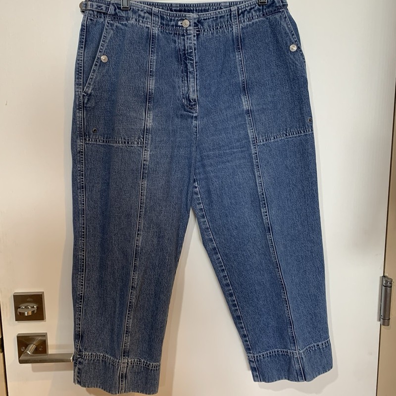 Ralph Lauren Jeans Co. Womens 14 Capri Classic Blue Denim Jeans