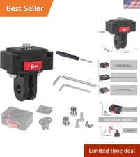 Quick Release Mount for Insta360 ONE X4/X3/X2/X/RS/R/GO 2 - Aluminum 2-Prong ...