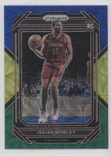 2022-23 Panini Prizm Choice Blue Yellow & Green Prizm Isaiah Mobley #252 18ms