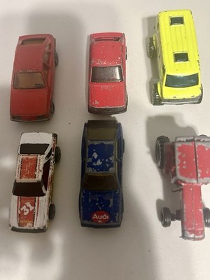 Vintage 1970s die cast cars Lot Of 6 - Hot Wheels, Matchboxes, ETRL, & Siku