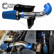 Fit 99-07 Chevy GMC V8 4.8L/5.3L/6.0L 4" Cold Air Intake Kit+Heat Shield Blue