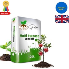 Multi-Purpose 120L Potting Soil - Ideal for Seeds, Flowers, and Vegetable Growth 0.42 per litre