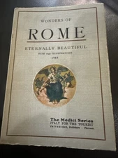Wonders Of Italy: ROME ETERNALLY BEAUTIFUL The Medici Series 1953 Book & Ticket