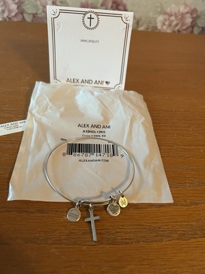 Alex and Ani Immortality Silver Bangle Bracelet/tags & Packaging