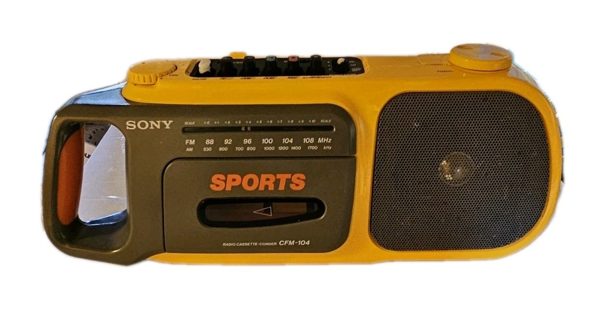 ソニーラジカセ CFM－104 スポーツ　海外仕様 ソニーラジカセ CFM－104 スポーツ 海外仕様