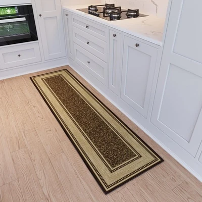 Ottomanson Runner Rug 110 X 6 Non Slip Rubber Backed Kitchen Rug For Sink Area - Image 1 of 4