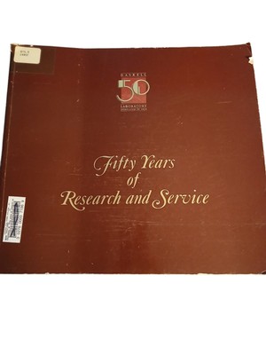 Fifty Years Of Research And Service By William Chambless Paperback 1985