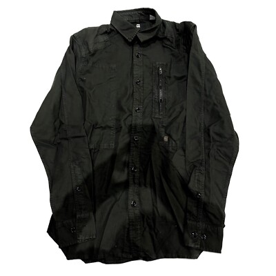 G-STAR Herren ASFALT Black Powel Shirt L/S UVP 60£