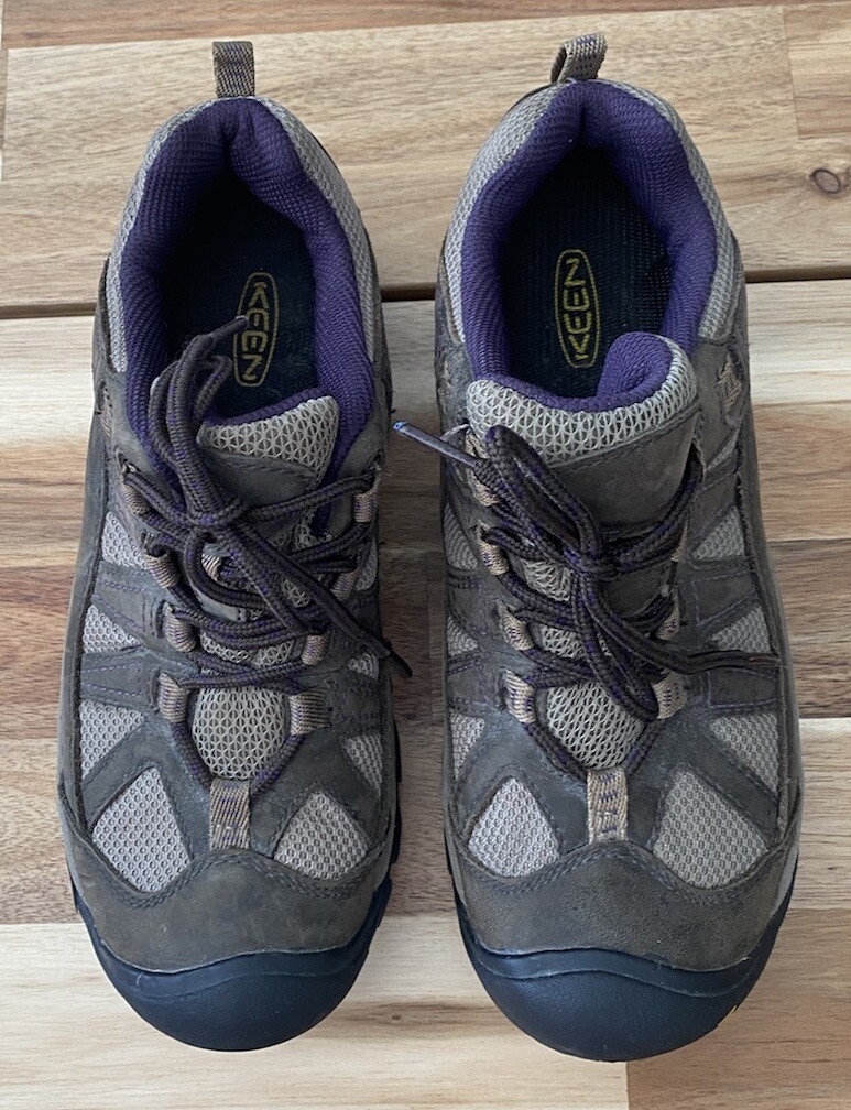 Scarpe da trekking trail Keen donna Palisades stringate oliva grigio taglia 8 52016 BOSG