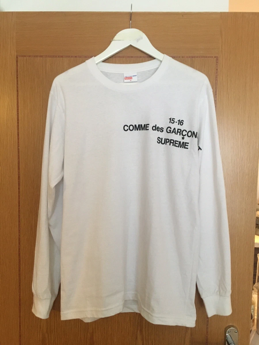 Supreme x CDG Long-sleeve T-Shirt Comme Des Garçons DSML Medium Worn Once