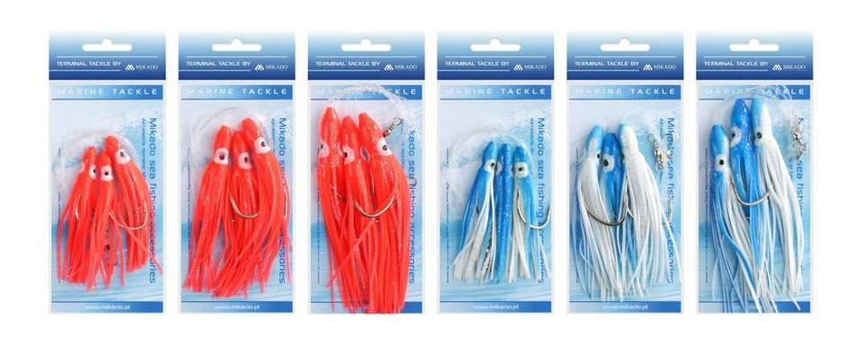 MIKADO Octopus Rig Haken 6/0 / 7/0 Meeresvorfach Dorschvorfach Seelachsvorfach