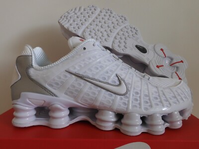 Nike Shox TL TLX White-White-Metallic Silver Sz 11 [AV3595-100]