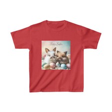 Kids Easter Tshirt, cute bunnies, US Cotton Easter T-shirt, Tee