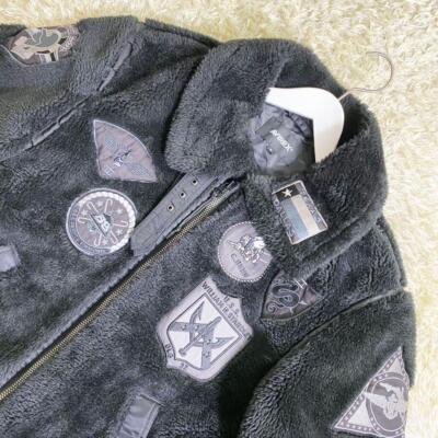 Avirex Boa B-3 Men's Jacket with Top Gun Patch Size XL Vintage