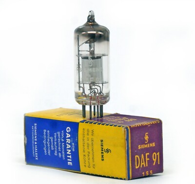 Tube Électronique (Lampe) Telefunken DAF91 1S5 - NOS (New Old Stock) Dans Son Emballage D'Origine