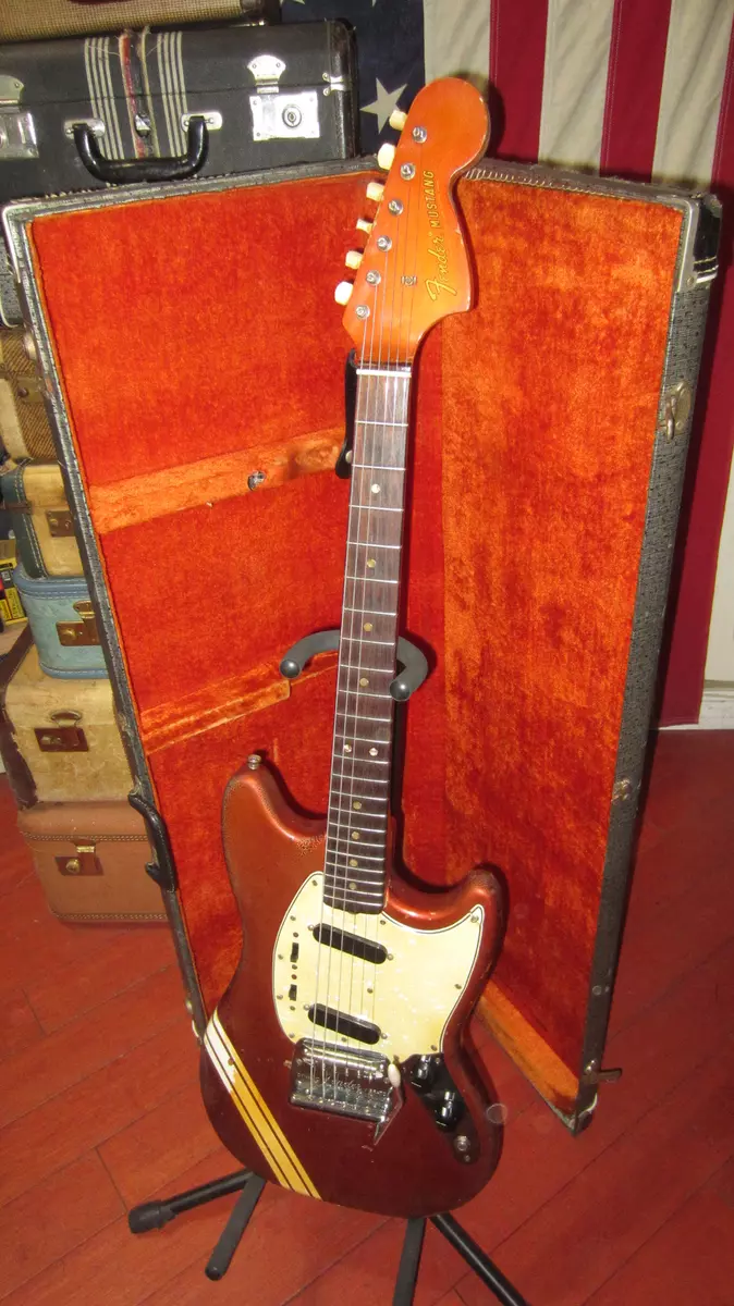 1969 Fender Mustang Competition Red w Matching Headstock