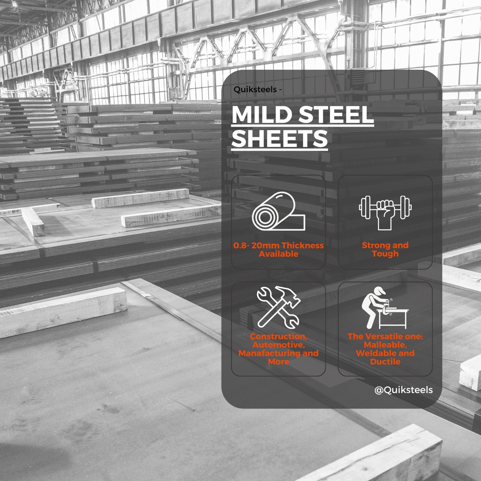 Mild Steel Sheet (CR4) - Multiple Thicknesses 0.9mm To 5mm - For Welding & DIY-688620