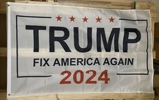Donald Trump President 2024 Flag FREE SHIP Save America Republican USA Sign 3x5’
