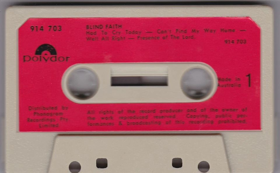 Blind Faith - Cassette (Polydor 914 703 Germany) - Image 4 of 4