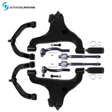 Front Upper & Lower Control Arm Tie Rod For 2004-2010 INFINITI QX56 Nissan TITAN