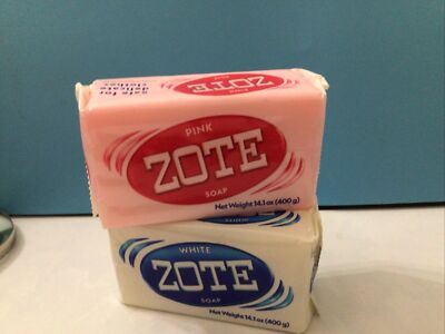 Zote Laundry Soap Bars - White (1) And Pink (1) 14.1 Oz