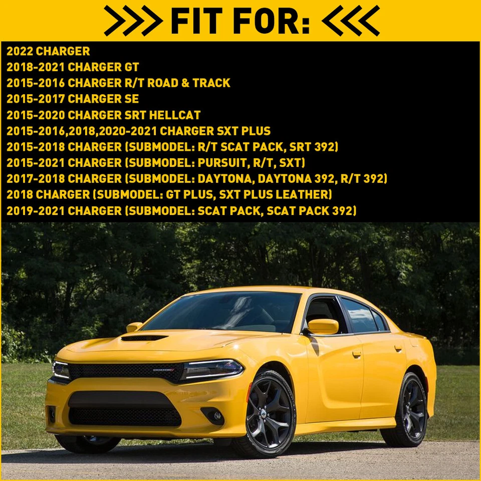 2x Kit de soportes de parachoques delanteros izquierdo y derecho para Dodge Charger 2015-2021 68226533AA Foto 3 de 4