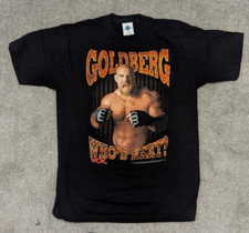 Vintage Bill Goldberg Shirt WCW 1998 Large L Town Champ Black New WWF Wrestling