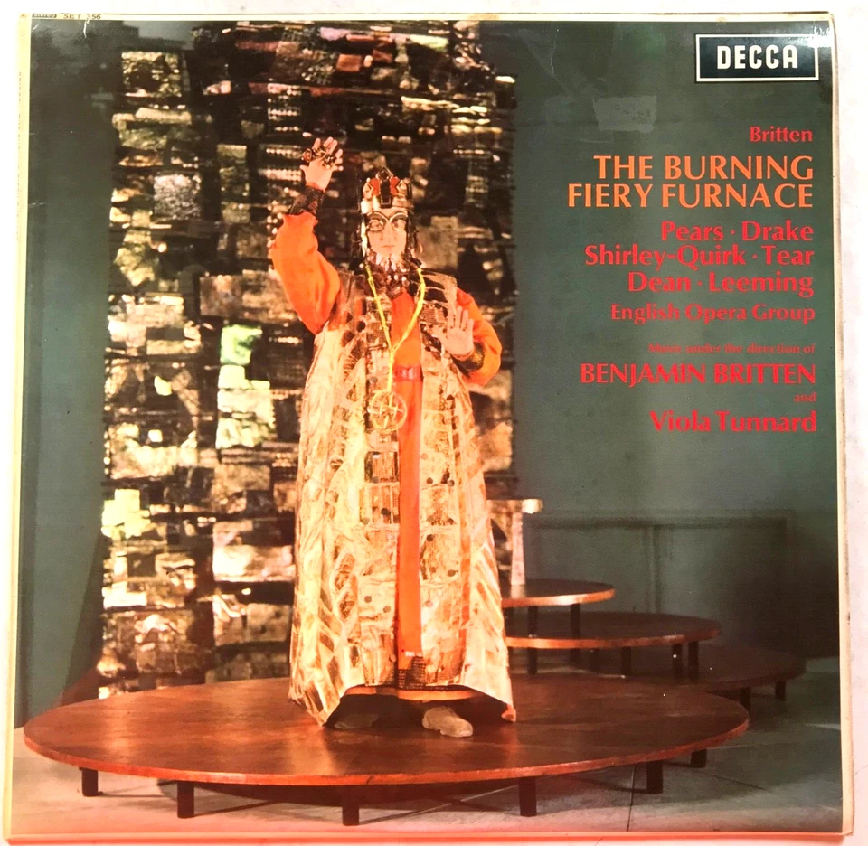 SET 356 Benjamin Britten The Burning Fiery Furnace Peter Pears Decca 1st WBG Foto 4 de 4