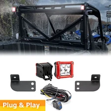 WEISEN Rear Roof 3" 40W Pods Mounts Wire Kit For Polaris Ranger SP 570/1000 Crew