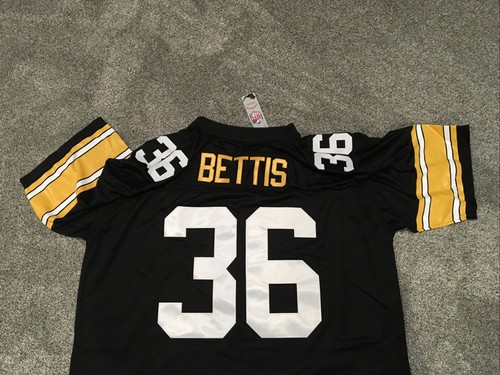 Pittsburgh Steelers Jerome Bettis #36 Mitchell Ness Black 1996 NFL Legacy Jersey - Picture 8 of 8