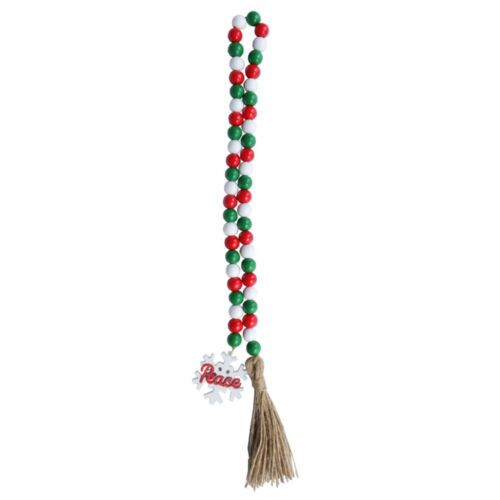  Colored Wooden Beads Tassel Adornment Valentine Day Garland - Afbeelding 1 van 12