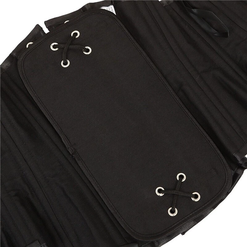 Allacki Heavy Duty Satin Boned Underbust Corset Waist Trainer Cincher Bodyshaper - Image 4 of 4