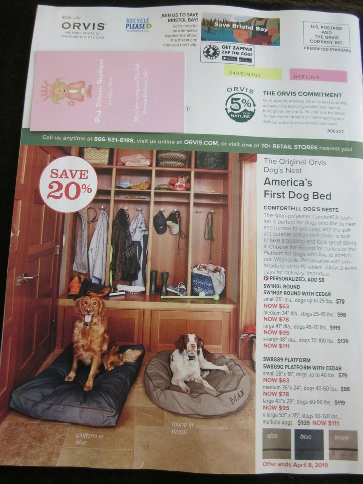 Orvis The Dog Book Catalog Look Book April 2019 Brand New eBay