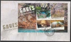 Christmas Island 2023: Caves - First Day Cover with Mini-Sheet. Very Fine Used.