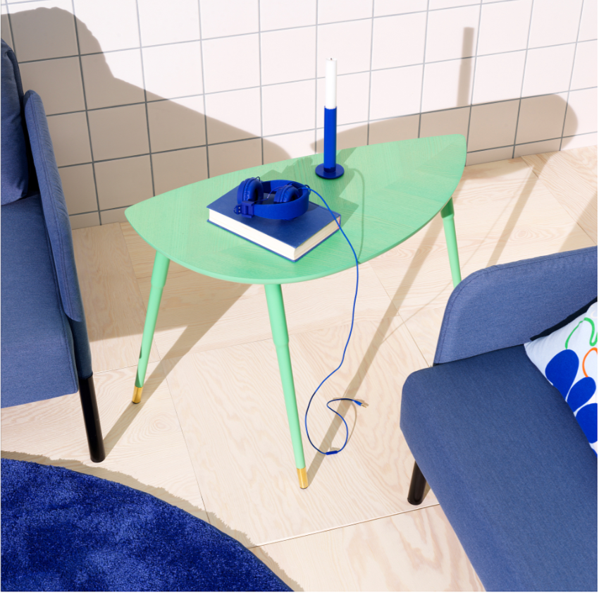 IKEA LOVBACKEN Side Table, Light Green, 77x39 cm, 30 5/16