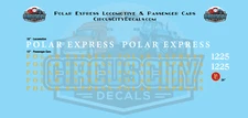 Polar Express Movie Train Decal Set 1:87 HO Scale